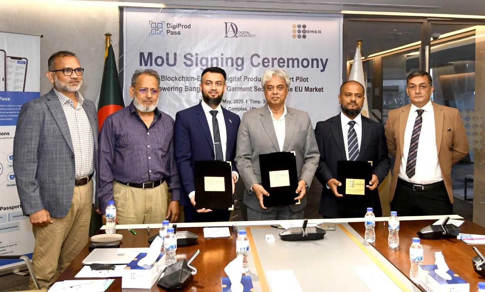 A feature image of DigiProd Pass signs MoU with BGMEA